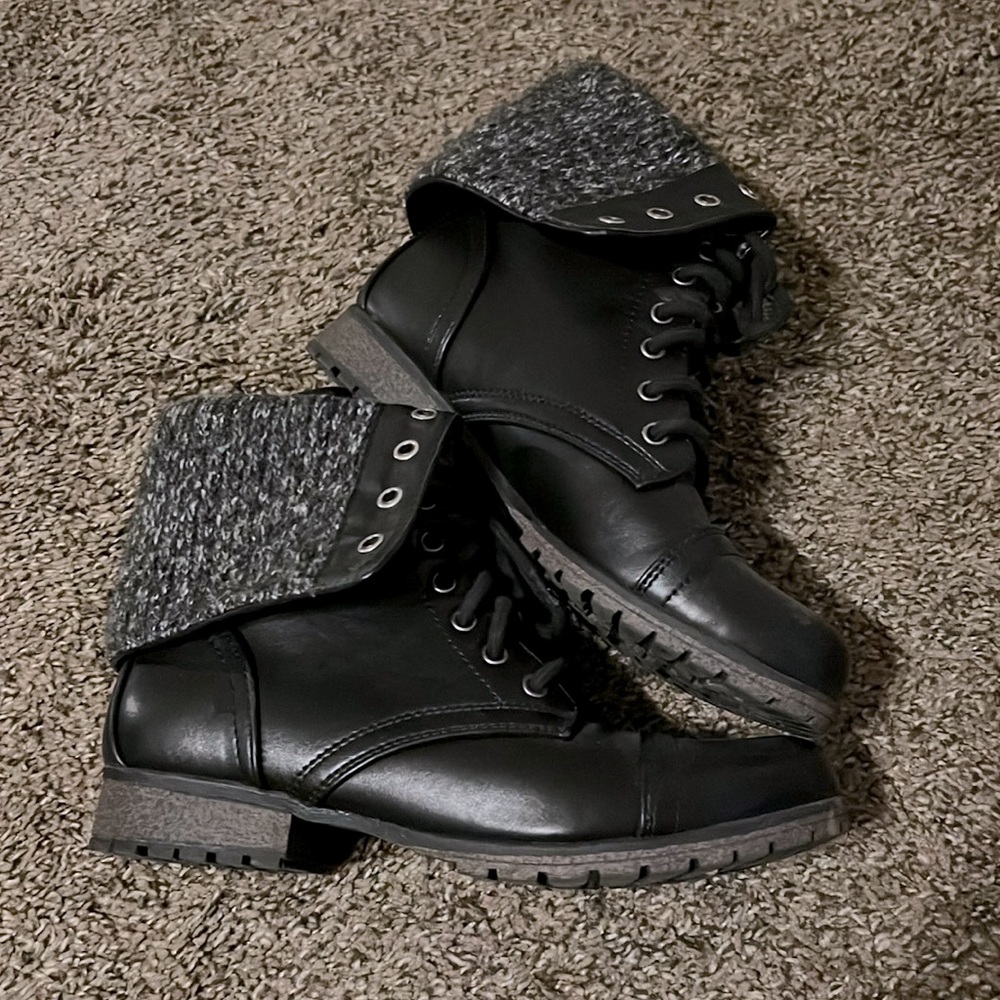 SO Black Foldable Combat Boot